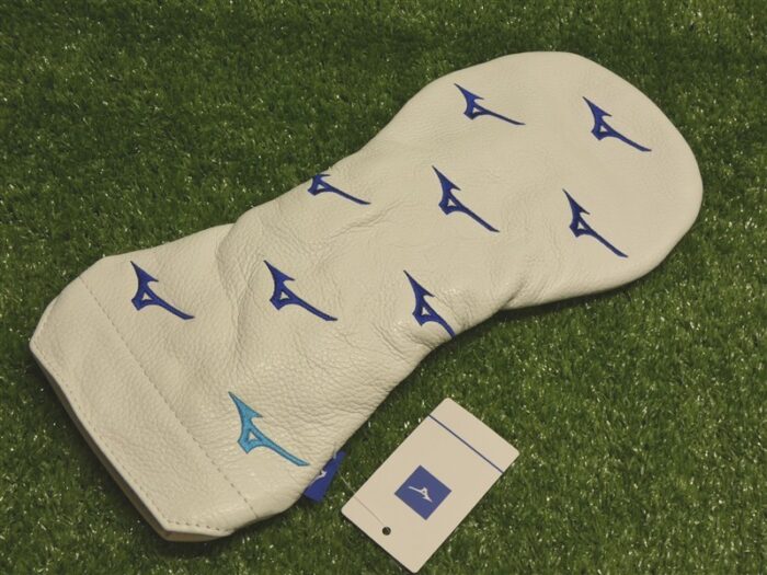 Mizuno Runbird Staff Leather Driver Headcover White/Blue New