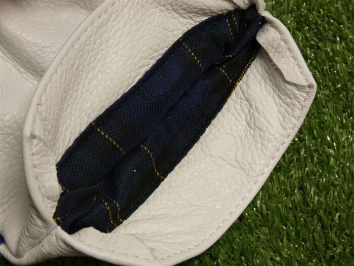 Mizuno Runbird Staff Leather Driver Headcover White/Blue New