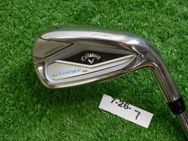 Callaway Paradym Ai Smoke HL 7 Iron Elevate MPH 85 Regular Steel
