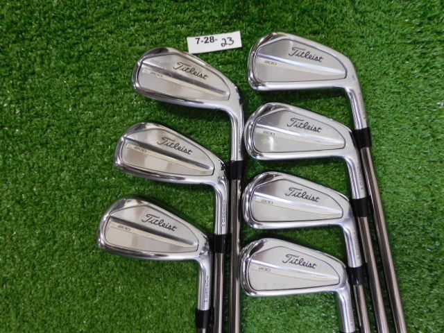 Titleist 2023 T200 Forged Irons 4-P Recoil 95 F4 Stiff Graphite w Mid Grips +1″