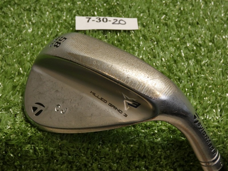 TaylorMade Milled Grind 3 MG3 Chrome 58* 12* Lob Wedge HB DG S400 Stiff Steel