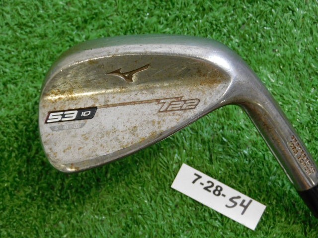Mizuno T22 Raw 53* 10* Gap Wedge S Grind DG Tour S400 Stiff Steel