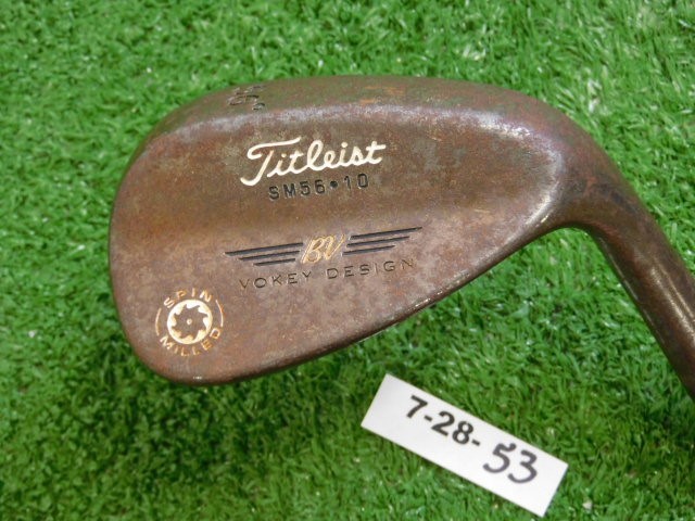 Titleist Vokey Spin Milled Oil Can 56* 10* Sand Wedge Dynamic Gold Steel