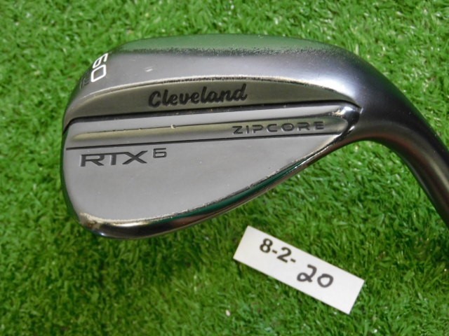 Cleveland RTX 6 ZipCore Black Satin 60* 6* Lob Wedge Low DG Spinner Steel