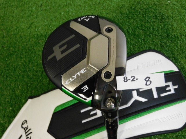 Callaway 2025 Elyte 15* 3 Wood Denali Atmos Black Tour Spec 7S Stiff with HC 42″