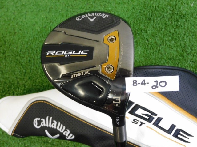 Callaway Rogue ST Max 16.5* 3HL Wood Cypher 40 5.0 Senior Graphite w Headcover
