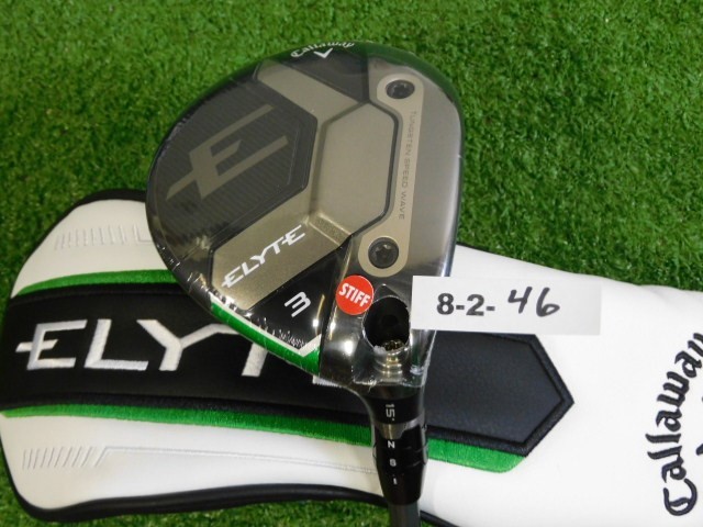 Callaway 2025 Elyte 15* 3 Wood Denali Charcoal 60g 6.0 Stiff Graphite w HC New