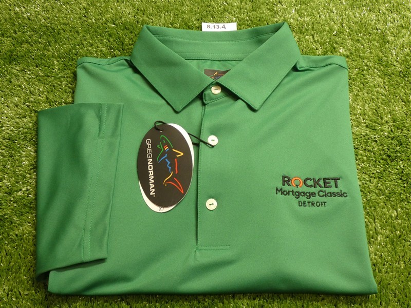 NEW Greg Norman RMC Staff Polo Golf Shirt C.C. Logo Evergreen Medium