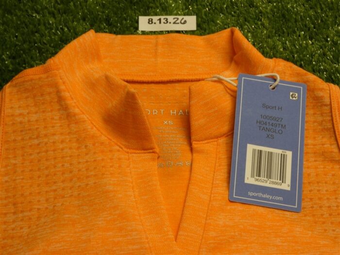 NEW Sport Haley Womens Razorback Sleeveless Tank Golf Shirt Orange Extra Small
