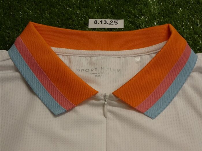 NEW Sport Haley Womens Monroe Sleeveless Polo Golf Shirt White XXL 2XL