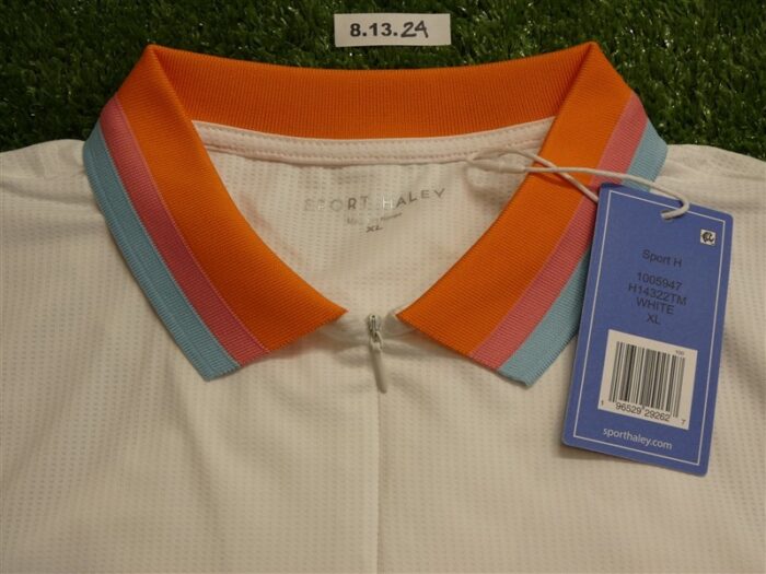 NEW Sport Haley Womens Monroe Sleeveless Polo Golf Shirt White Extra Large