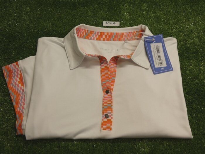 NEW Sport Haley Womens Parsons Short Sleeve Polo Golf Shirt White Extra Large
