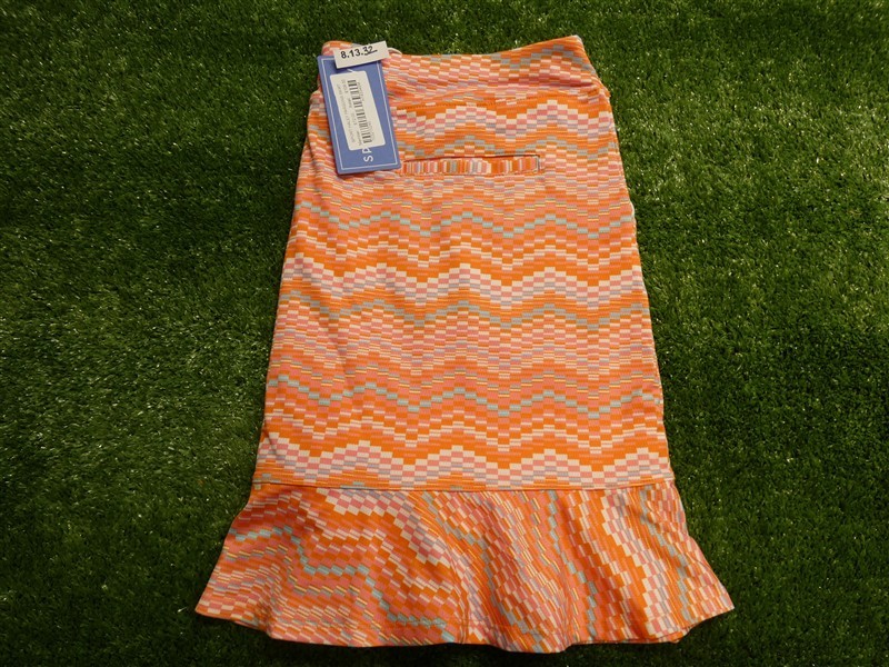 NEW Sport Haley Womens Parsons Skirt Golf Skort Pink/Orange Large