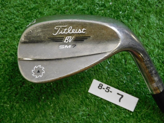 Titleist Vokey SM7 Brushed Steel 52* 08* Gap Wedge F Grind Dynamic Gold Steel