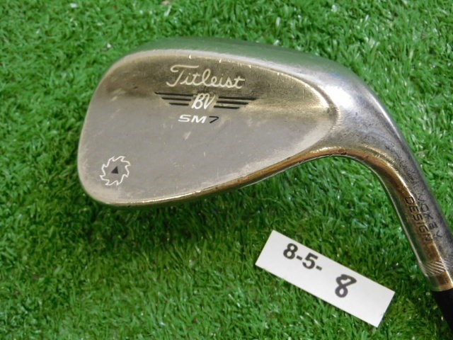 Titleist Vokey SM7 Brushed Steel 56* 14* Sand Wedge F Grind Dynamic Gold Steel