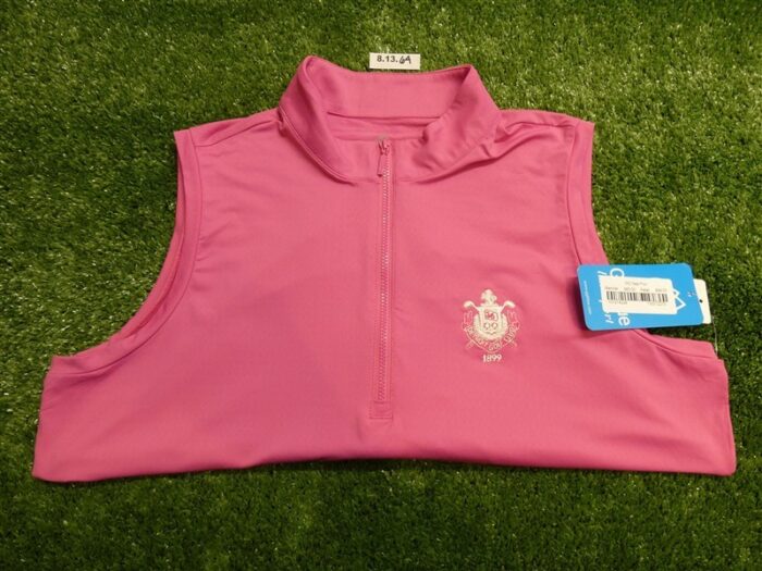 NEW GG Blue Womens Tess Sorbet Sleeveless Golf Shirt C.C. Logo Large