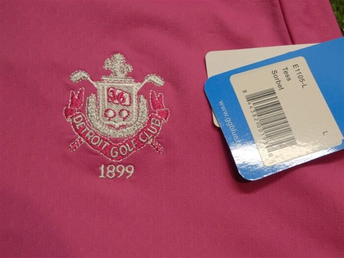 NEW GG Blue Womens Tess Sorbet Sleeveless Golf Shirt C.C. Logo Large