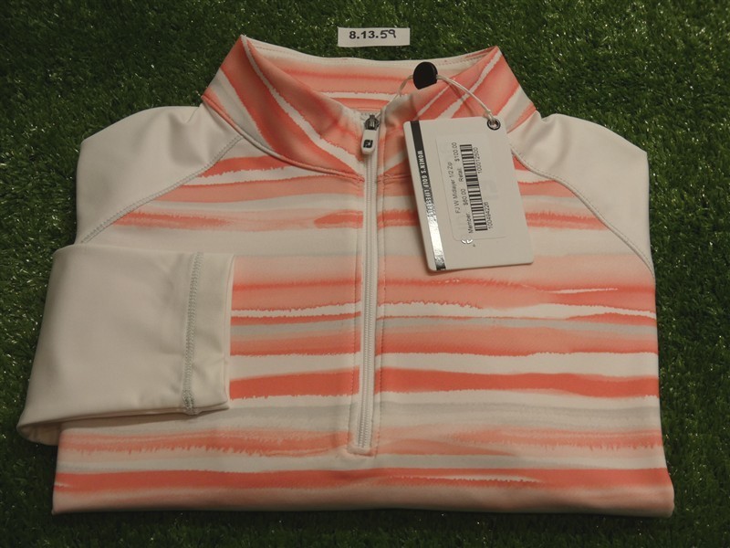 NEW FootJoy Womens Watercolor Half-Zip Golf Pullover C.C. Logo Extra Small 27798