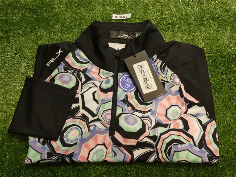 NEW Ralph Lauren RLX Womens Airflow Quarter-Zip Golf Pullover C.C. Logo Large