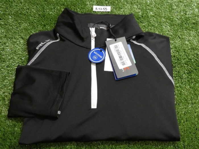 NEW Ralph Lauren RLX Womens Airflow Quarter-Zip Golf Pullover C.C. Logo Large