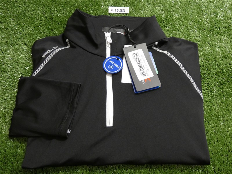 NEW Ralph Lauren RLX Womens Airflow Quarter-Zip Golf Pullover C.C. Logo Large