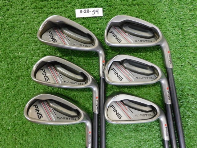 Ping Karsten Irons 6-W & S TFC 80 Lite Senior/Ladies Red Dot .75* Flat -.5″