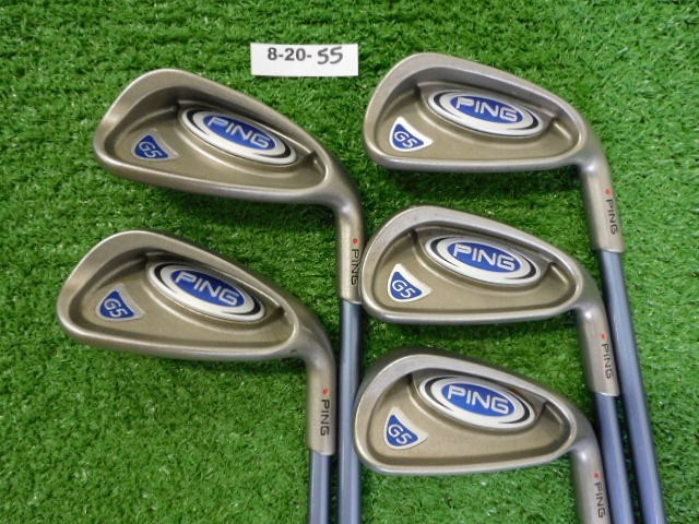 Ping G5 Womens Irons 6-W TFC 100 Ladies Graphite Red Dot .75* Flat Excellent