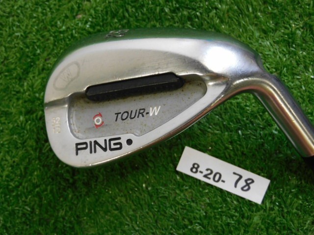 Ping Tour W Brushed Silver 52* 12* Gap Wedge AWT Stiff Steel Black Dot