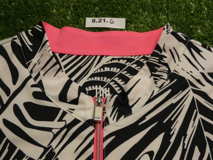 NEW TAIL Womens V-Mock Neck Sleeveless Golf Shirt Chalet Palms Large