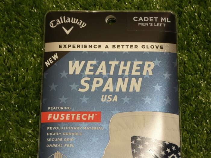 6 Callaway Weather Spann USA Cadet Medium Large Golf Gloves Worn on Left Hand