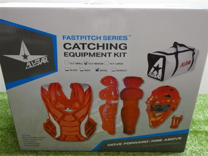 All-Star Fastpitch Series Softball Catcher’s Kit Medium 13.5″ Royal Blue New
