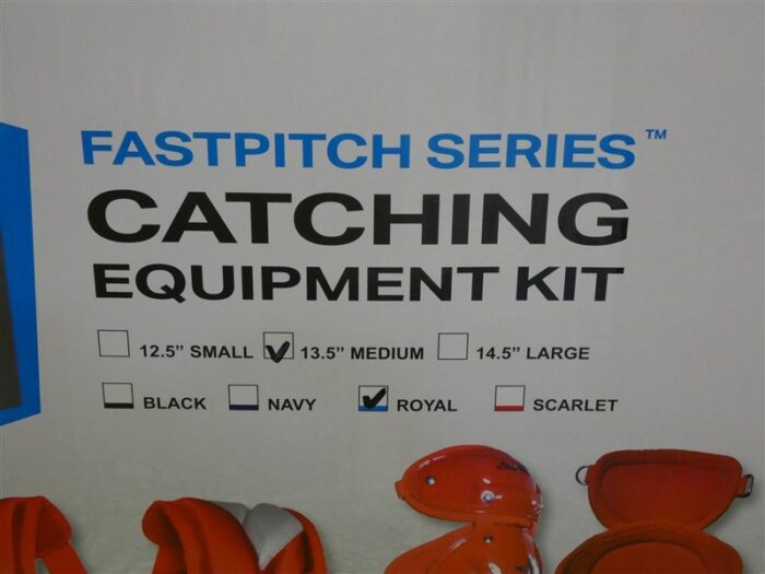 All-Star Fastpitch Series Softball Catcher’s Kit Medium 13.5″ Royal Blue New