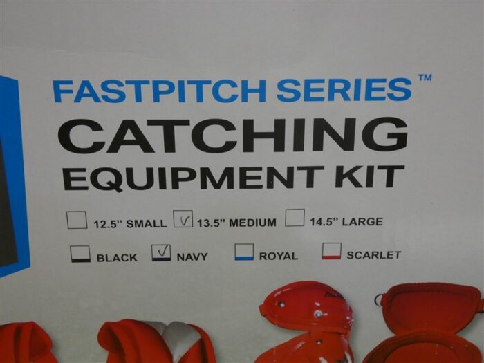 All-Star Fastpitch Series Softball Catcher’s Kit Medium 13.5″ Navy Blue New