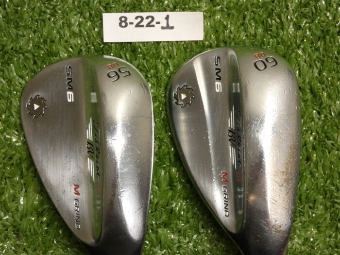Titleist Vokey SM6 Chrome 56/60* 08* Sand/Lob Wedge Set DGx100 Extra Stiff Steel