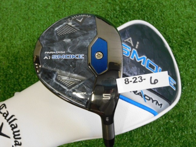 Callaway Paradym Ai Smoke Max 18* 5 Wood HZRDUS Silver 60g 5.5 Regular w HC Mid