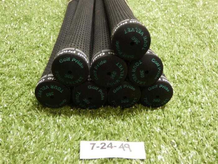 Golf Pride Tour Velvet 360 Standard Golf Grips (Set of 8) Black/White/Teal New