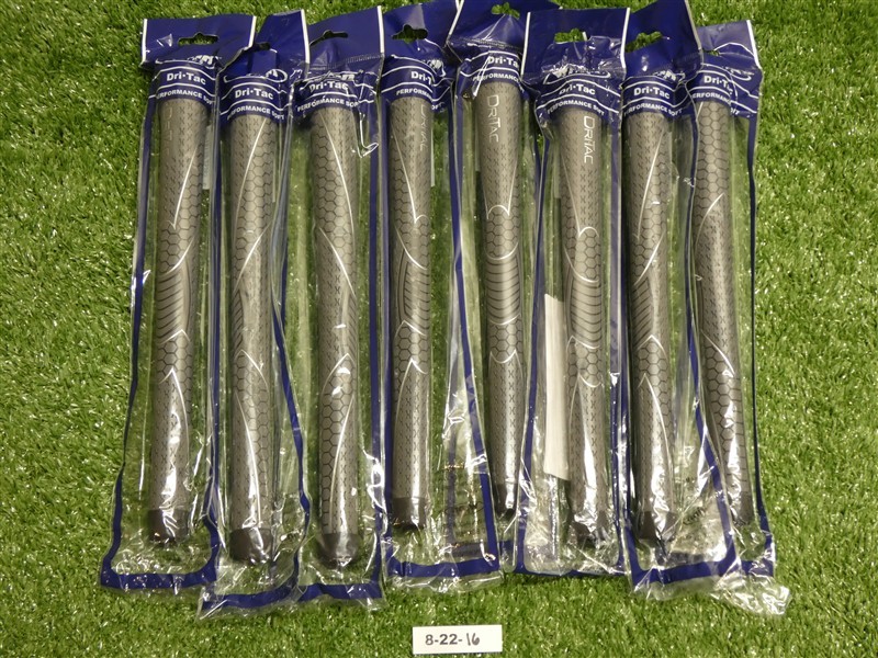 Winn Dri-Tac AVS 6DT-DG Midsize Golf Grips (Set of 8) Dark Grey New