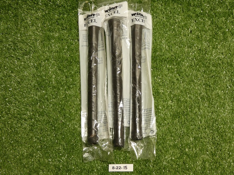 Winn EXCEL RF Soft Undersize Golf Grips (Set of 3) Black New