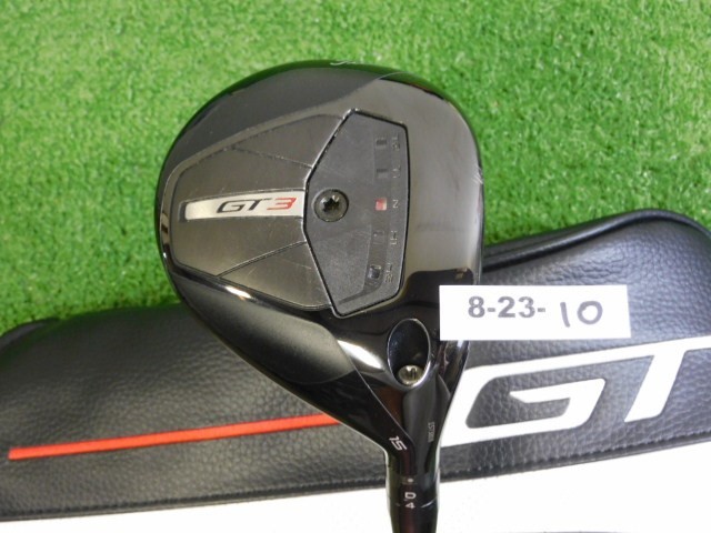 Titleist GT3 15* 3 Wood HZRDUS Black 5G 70g 6.0 Stiff Graphite w HC Mint