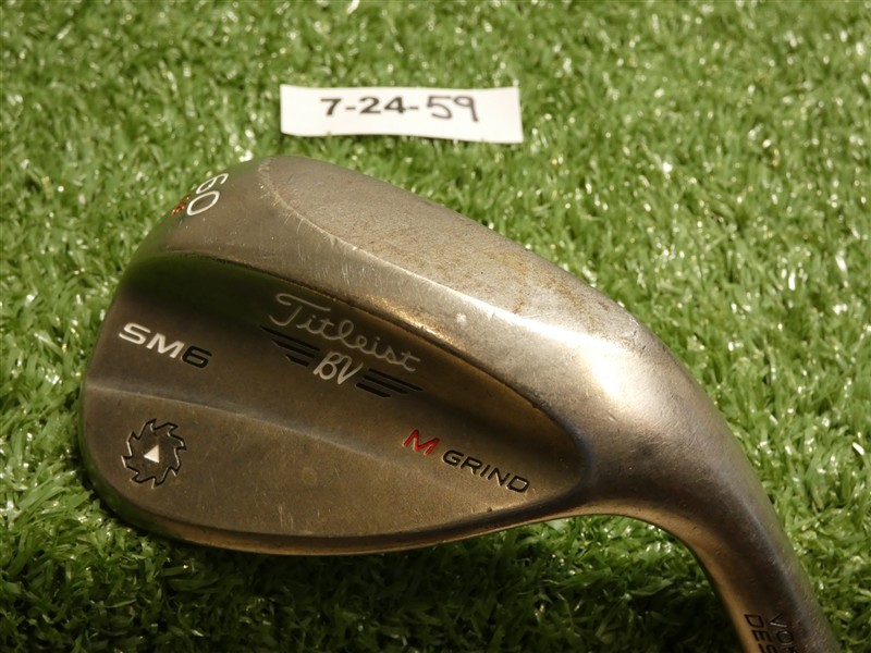Titleist Vokey SM6 Steel Grey 60* 08* Lob Wedge M Grind DG Steel – New Grip