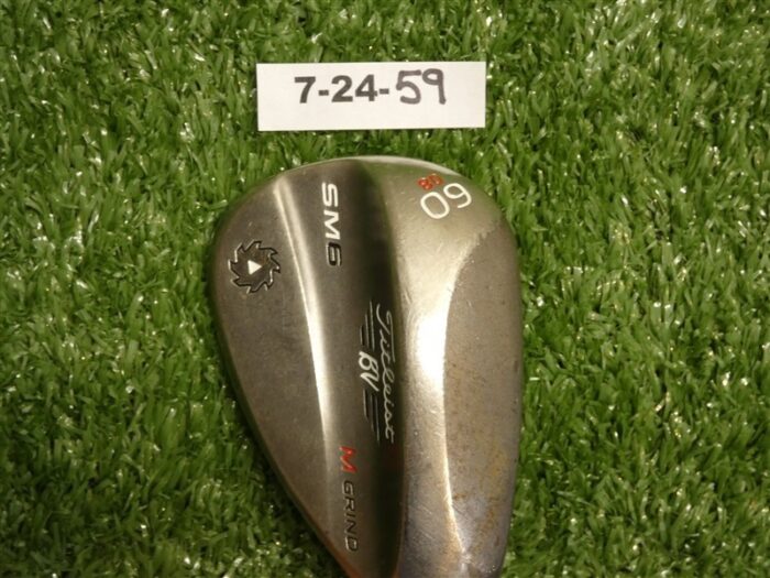 Titleist Vokey SM6 Steel Grey 60* 08* Lob Wedge M Grind DG Steel – New Grip