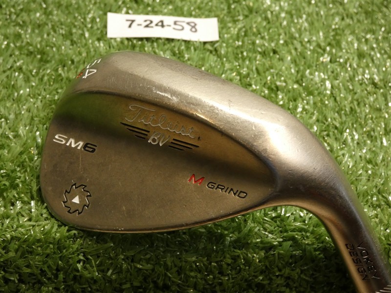 Titleist Vokey SM6 Steel Grey 54* 08* Sand Wedge M Grind DG Steel – New Grip
