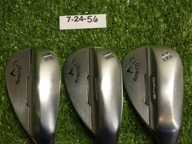 Callaway Opus Brushed Chrome 52/56/60* Gap/Sand/Lob Wedge Set DG Mid 115 Steel