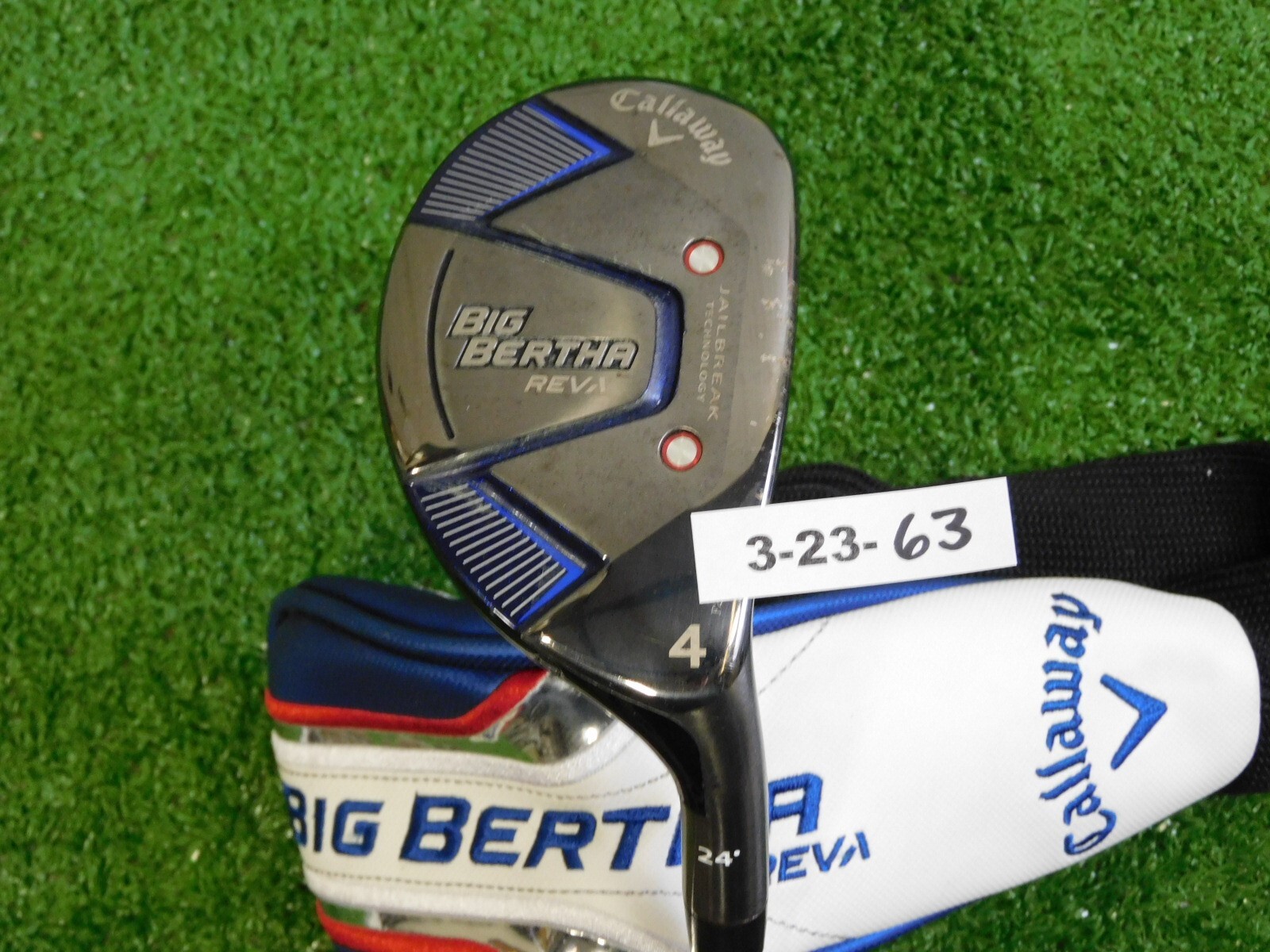 Callaway Big Bertha REVA 24* 4 Hybrid Kuro Kage 60 Regular Graphite w HC 39″