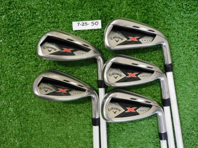 Callaway X Hot Irons 7-P & S 75g Stiff Graphite with Mid Grips 3* Upright +1.5″