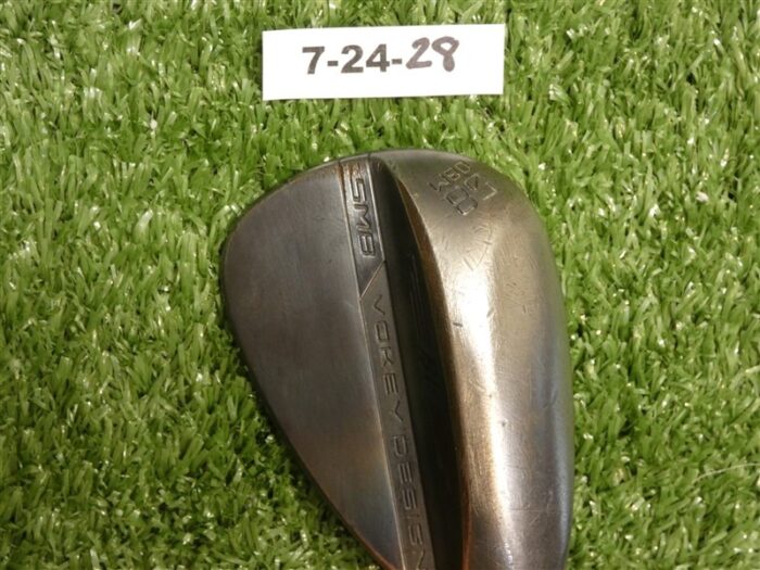 Titleist Vokey SM8 Jet Black 58* 8* Lob Wedge M Grind DG S200 Steel Midsize -.5″