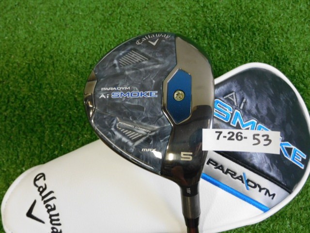 Callaway Paradym Ai Smoke Max 18* 5 Wood Newton Motion 4 Dot Stiff w HC Mid 43″