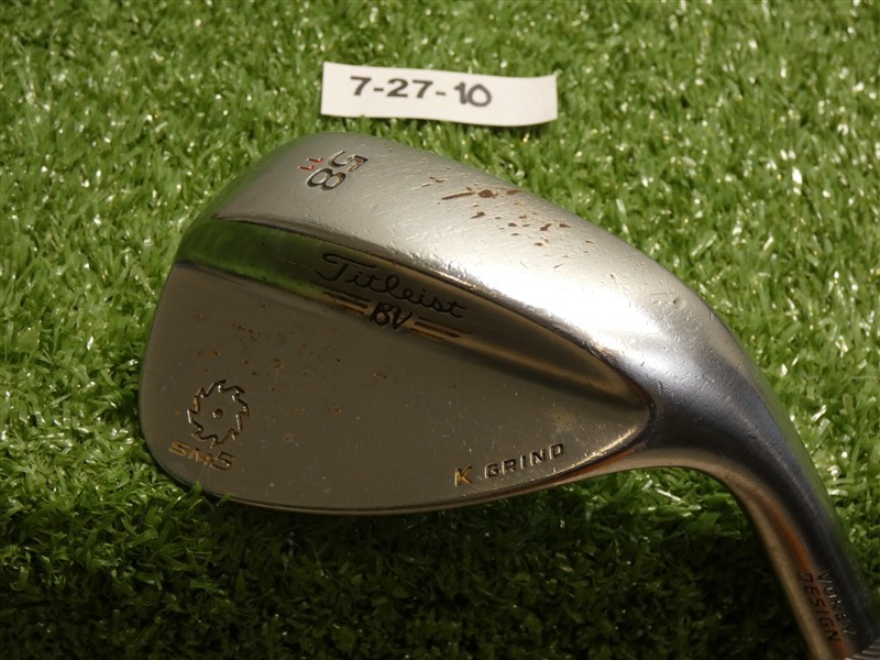 Titleist Vokey SM5 Tour Chrome 58* 11* Lob Wedge K Grind Dynamic Gold Steel