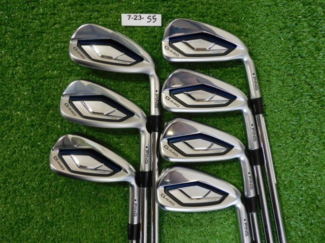 PING G440 Irons 5-W & U AWT 3.0 Stiff Steel Black Dot New