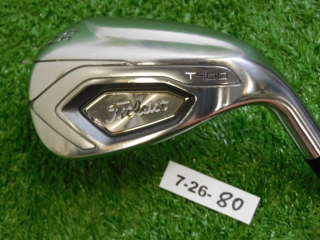 Titleist T400 55* W3 Wedge AMT Red R300 Regular Steel with Midsize Grip +.5″